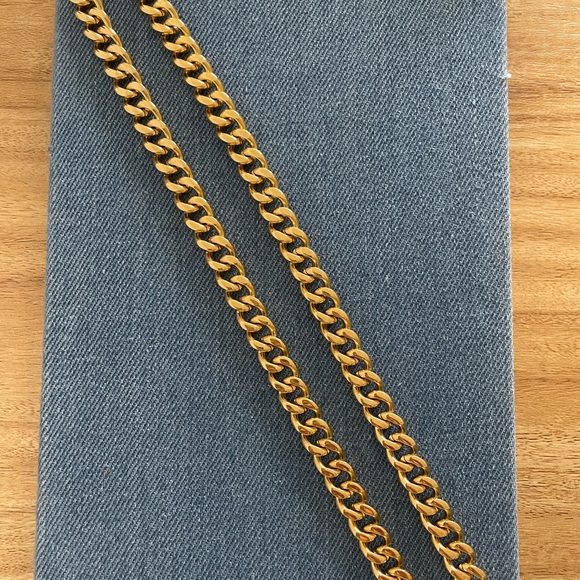 Gold Plated Stainless Steel Necklace Cuban Link - Picture 3 of 4